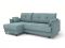 Угловой диван Каролина цвет бирюза,голубой