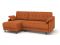 Угловой диван Женева цвет оранжевый,рыжый