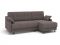 Угловой диван Женева цвет коричневый