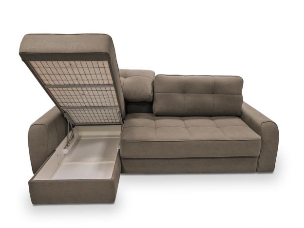 Угловой диван Кембридж реальное фото образца цвет коричневый (фото 200291)