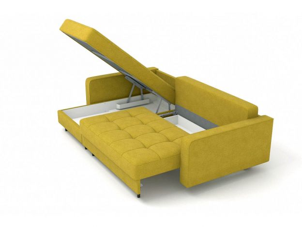 Угловой диван Орлеан цвет желтый (фото 182276)