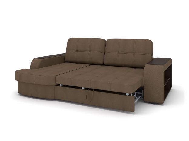 Угловой диван Берлин цвет коричневый (фото 227357)