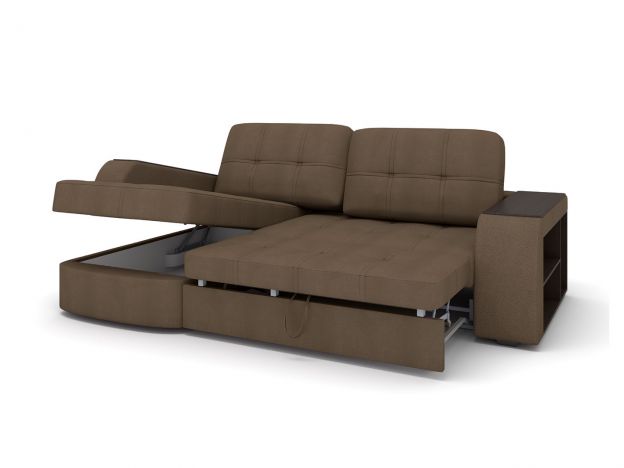 Угловой диван Берлин цвет коричневый (фото 227360)
