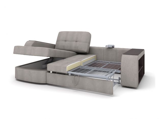 Угловой диван Берлин цвет серый (фото 227406)