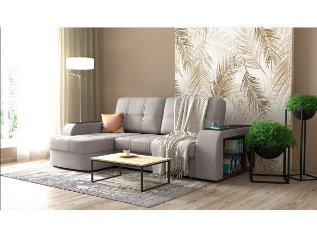 Угловой диван Берлин цвет серый (фото 227410)