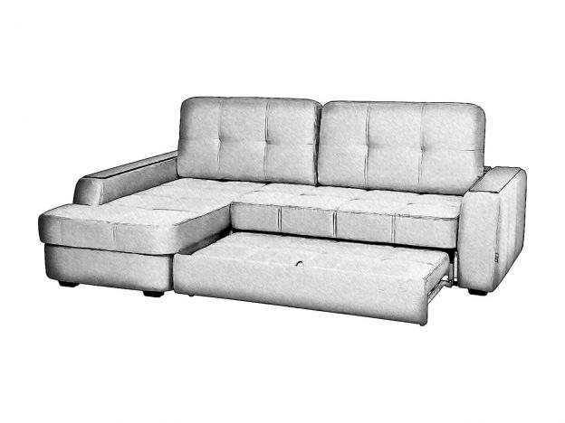 Угловой диван Берлин цвет коричневый (фото 241648)