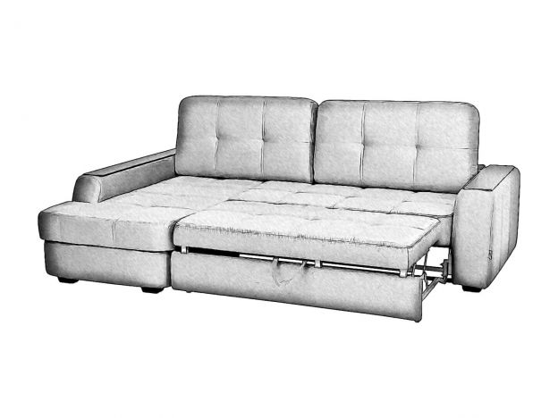 Угловой диван Берлин цвет коричневый (фото 241649)