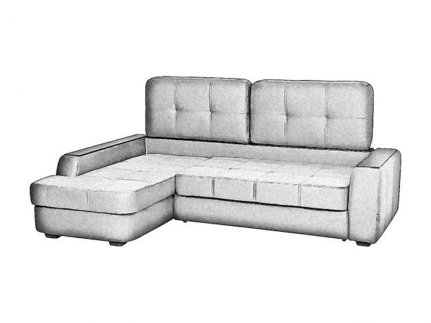 Угловой диван Берлин цвет коричневый (фото 241650)