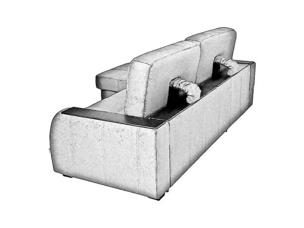 Угловой диван Берлин цвет коричневый (фото 241651)