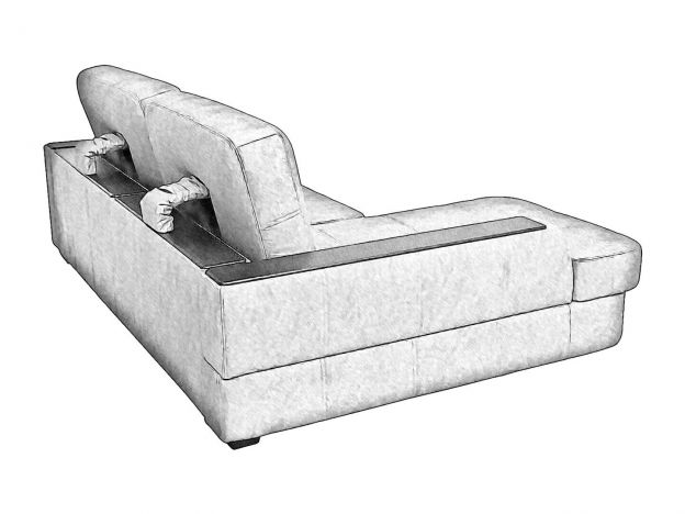 Угловой диван Берлин цвет коричневый (фото 241652)