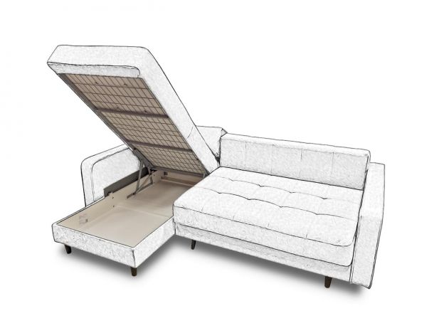 Угловой диван Орлеан цвет бежевый (фото 244996)