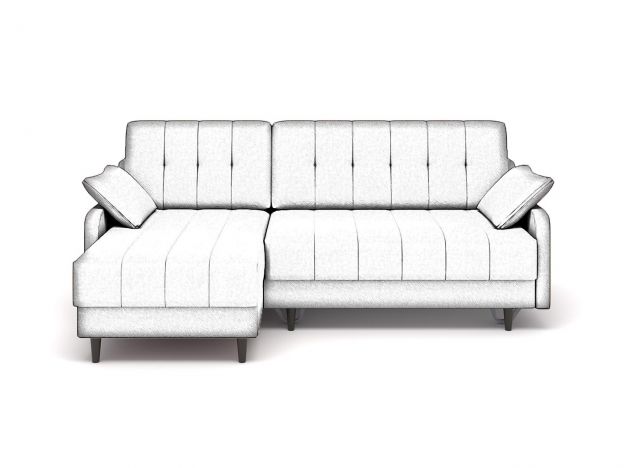 Угловой диван Женева цвет серый (фото 243803)