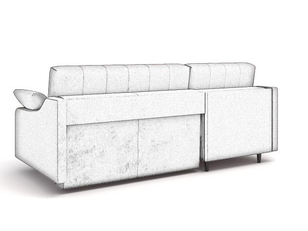 Угловой диван Женева цвет розовый (фото 243859)