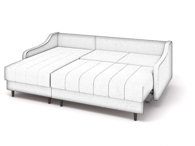 Угловой диван Женева цвет серый (фото 243807)