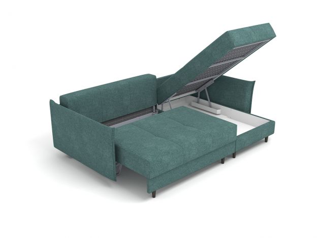 Угловой диван Каролина цвет зеленый (фото 250070)