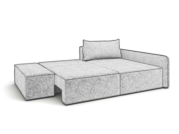 Угловой диван Лофт цвет коричневый,серый (фото 251234)