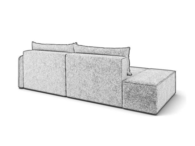 Угловой диван Лофт цвет коричневый,серый (фото 251236)