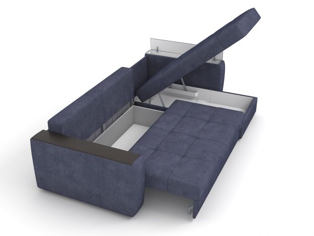 Угловой диван Сиэтл цвет синий (фото 256222)