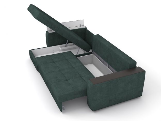 Угловой диван Сиэтл цвет зеленый (фото 256276)