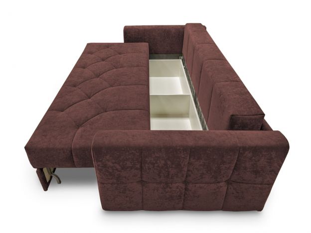 Диван Сорренто реальное фото образца цвет красный,бордовый (фото 272490)