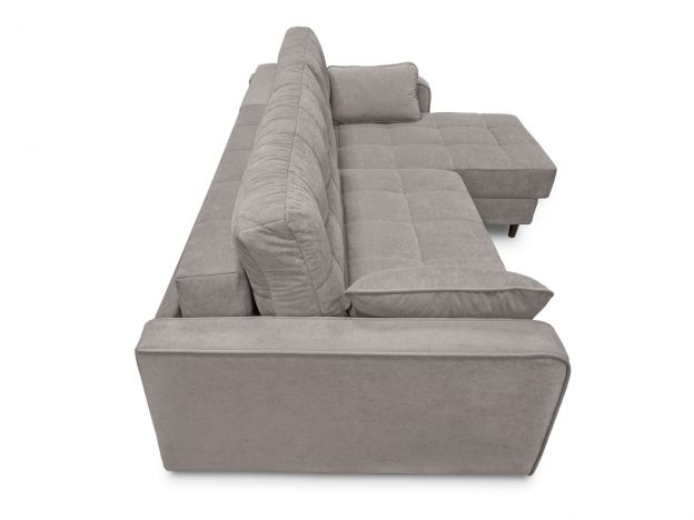 Угловой диван Орлеан реальное фото образца цвет серый (фото 272342)