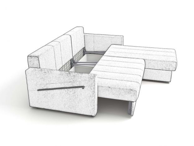 Угловой диван Даллас цвет серый (фото 278457)