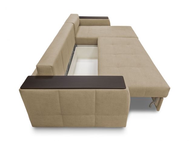 Угловой диван Сиэтл реальное фото образца цвет бежевый (фото 283439)