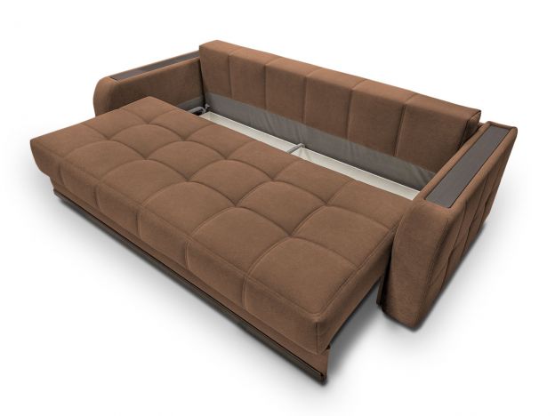 Диван Монако реальное фото образца цвет коричневый,рыжый (фото 292866)