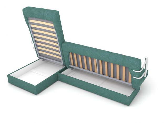 Угловой диван Милан цвет зеленый (фото 292706)