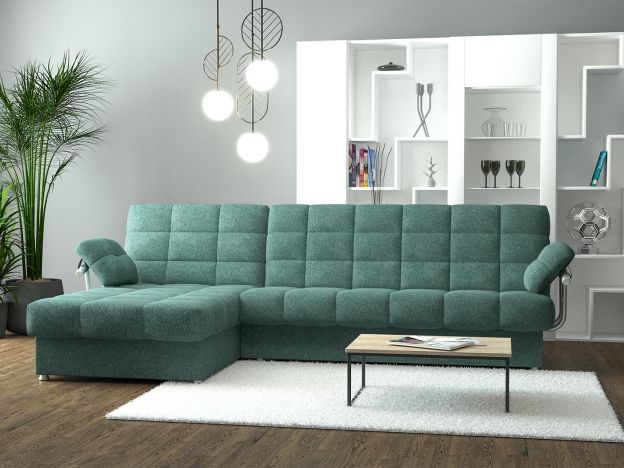 Угловой диван Милан цвет зеленый (фото 292708)
