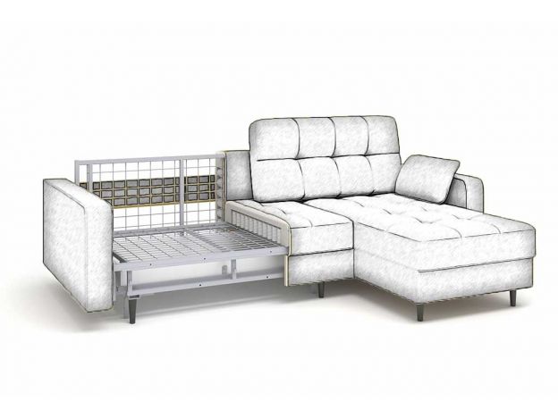 Угловой диван Орлеан цвет серый (фото 293131)