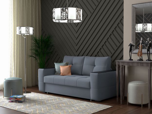 Диван двойной Сиэтл цвет синий (фото 294862)