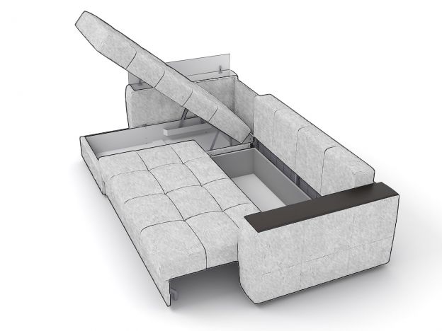 Угловой диван Сиэтл цвет бежевый (фото 295096)