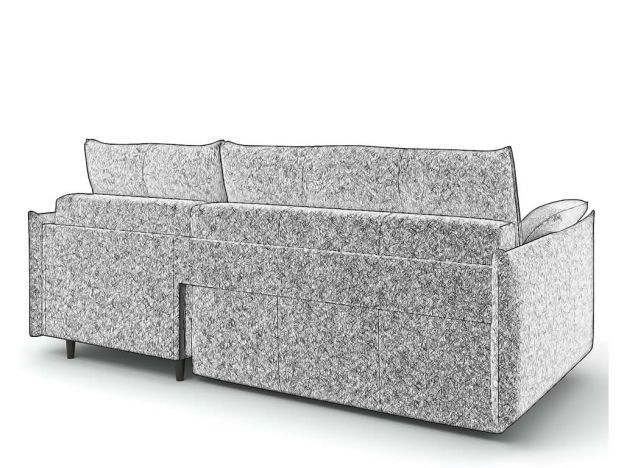 Угловой диван Каролина цвет белый,бежевый (фото 297899)