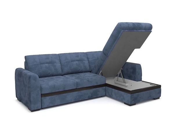 Угловой диван Айдер цвет синий,голубой (фото 300401)