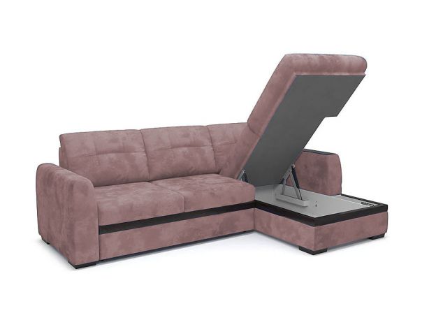 Угловой диван Айдер цвет розовый (фото 300436)