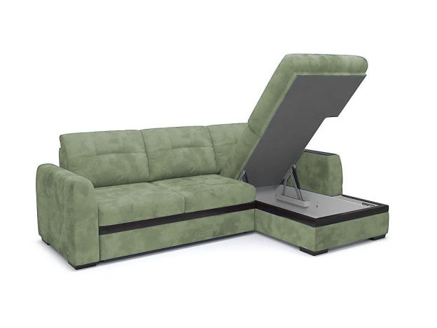 Угловой диван Айдер цвет зеленый,оливковый (фото 300471)