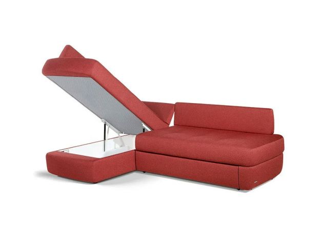 Угловой диван Арно цвет красный (фото 12587)