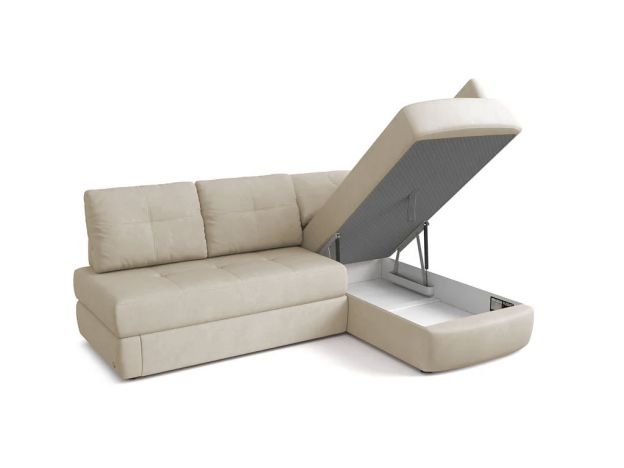 Угловой диван Арно цвет белый,бежевый (фото 301278)