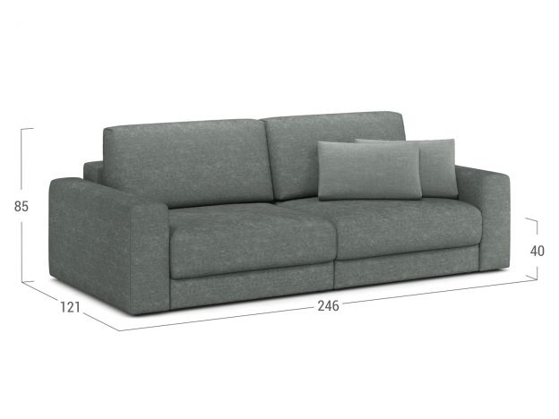 Диван MOON 007 цвет серый (фото 302655)