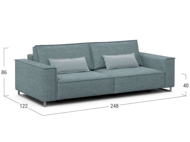 Диван MOON 005 цвет голубой (фото 302579)