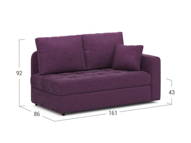 Диван кушетка MOON 074 цвет фиолетовый (фото 303132) Диван кушетка MOON 074 цвет фиолетовый (фото 303132)