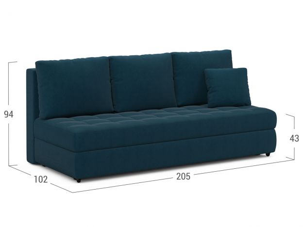 Диван MOON 074 цвет синий (фото 303214) Диван MOON 074 цвет синий (фото 303214)