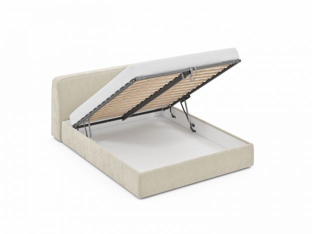 Кровать с подъёмным механизмом MOON 1008 цвет белый,бежевый (фото 303278) Кровать с подъёмным механизмом MOON 1008 цвет белый,бежевый (фото 303278)