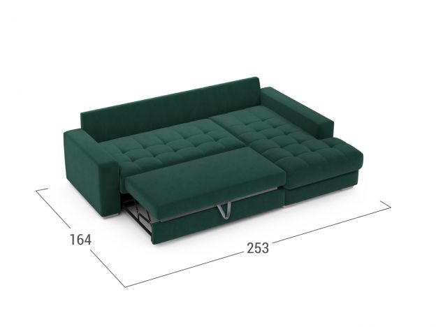 Угловой диван MOON 107 цвет зеленый (фото 303751)