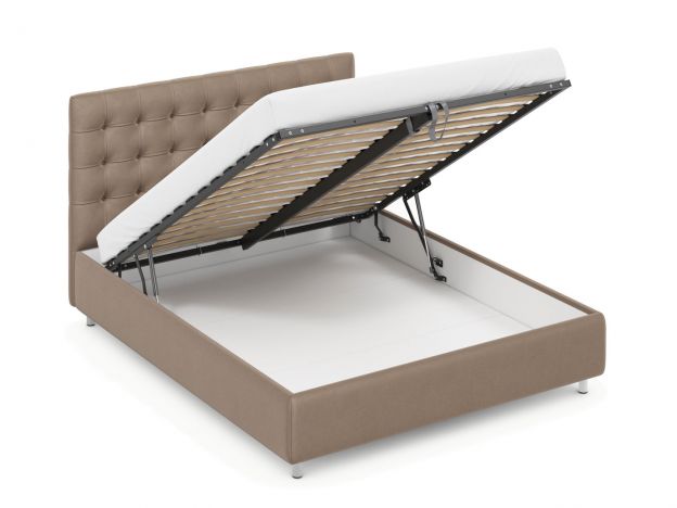 Кровать с подъемным механизмом MOON 1155 Sunshine цвет бежевый,коричневый (фото 308076) Кровать с подъемным механизмом MOON 1155 Sunshine цвет бежевый,коричневый (фото 308076)