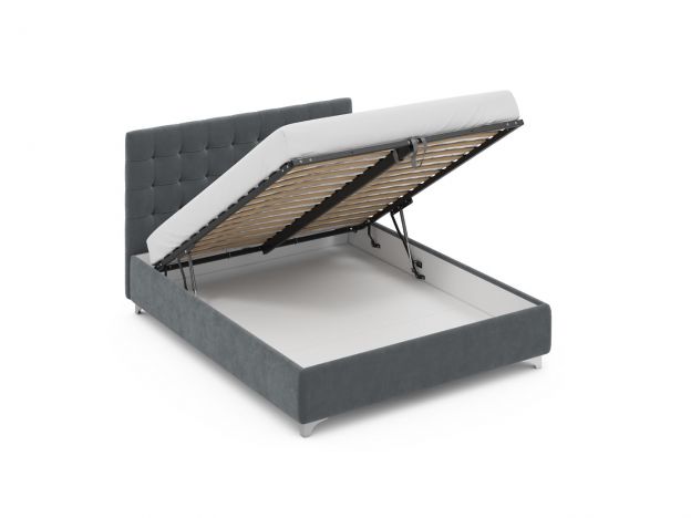 Кровать с подъемным механизмом MOON 1155 Sunshine цвет серый (фото 311177)