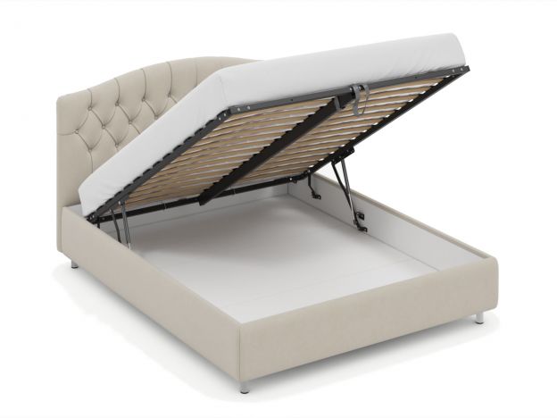 Кровать с подъемным механизмом MOON 1157 цвет бежевый (фото 312071) Кровать с подъемным механизмом MOON 1157 цвет бежевый (фото 312071)