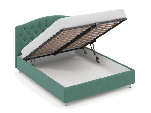 Кровать с подъемным механизмом MOON 1157 цвет зеленый (фото 312907) Кровать с подъемным механизмом MOON 1157 цвет зеленый (фото 312907)