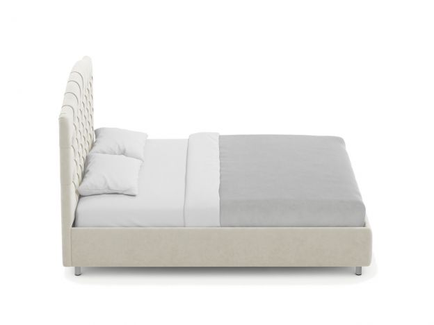 Кровать с подъемным механизмом MOON 1157 цвет белый,бежевый (фото 316178)